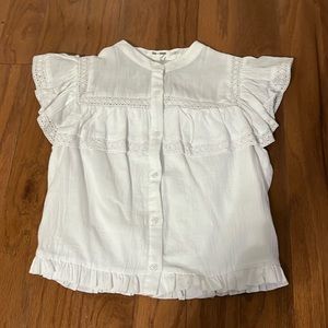 NWT - White Lace Top - Size Small